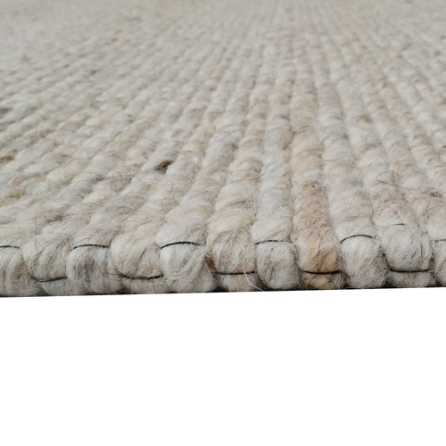 Taupe Adelaide Hand-Woven Wool Rug