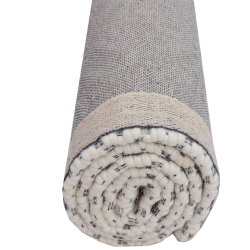 Ivory Geo Hand-Woven Wool Rug