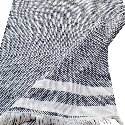 Charcoal Richmond Hand-Woven Reversible Rug