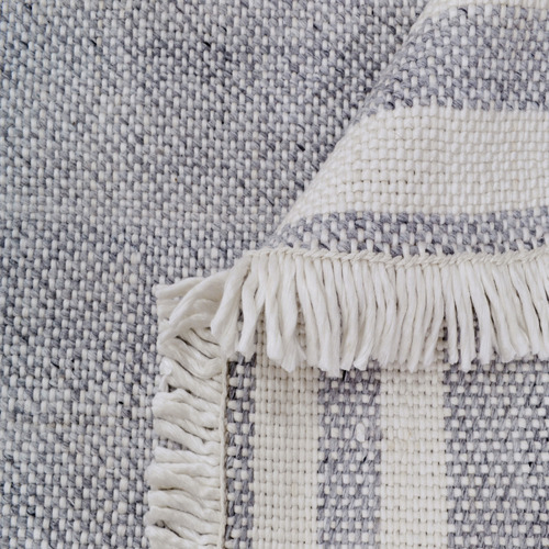 Ash Grey Richmond Hand-Woven Reversible Rug
