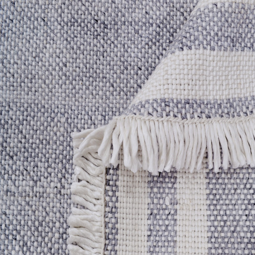 Ash Grey Richmond Hand-Woven Reversible Rug