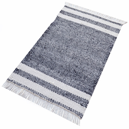 Charcoal Richmond Hand-Woven Reversible Rug