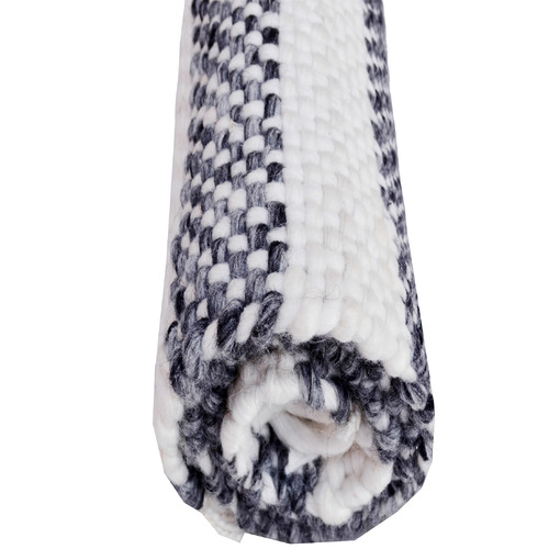 Charcoal Richmond Hand-Woven Reversible Rug