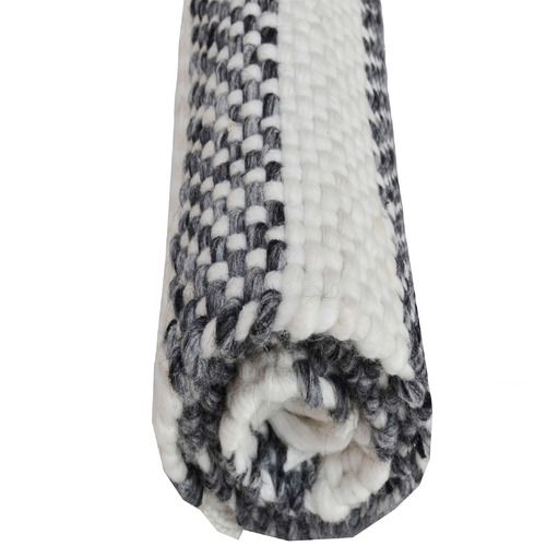 Charcoal Richmond Hand-Woven Reversible Rug