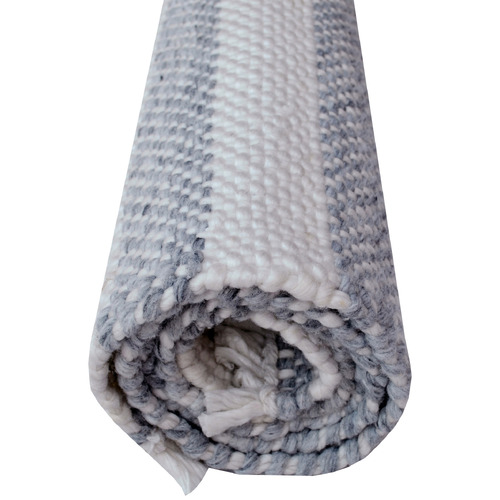 Ash Grey Richmond Hand-Woven Reversible Rug