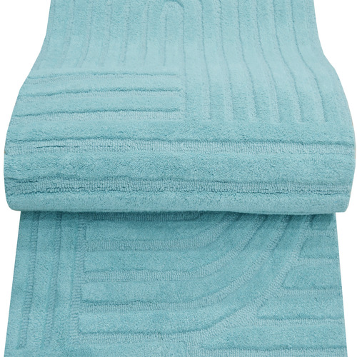 Cashmere Blue Pavi Hand-Tufted Wool Runner