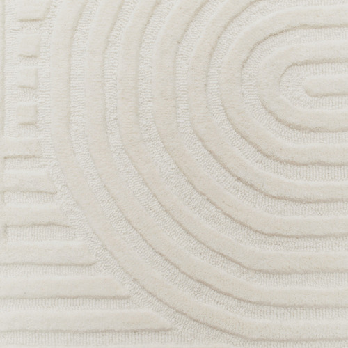 Ivory Pavi Hand-Tufted Wool Round Rug