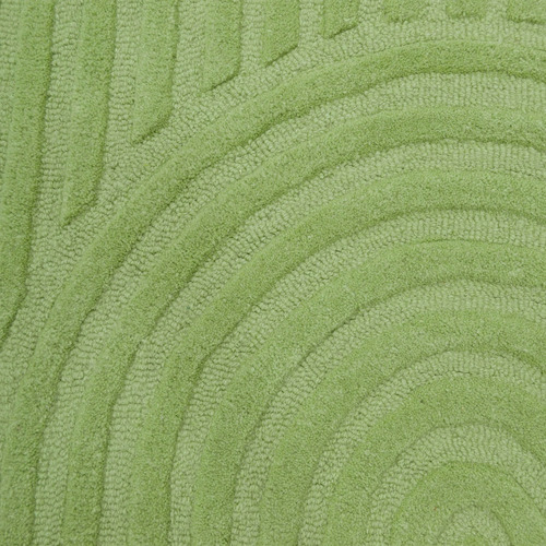 Pista Green Pavi Hand-Tufted Wool Round Rug