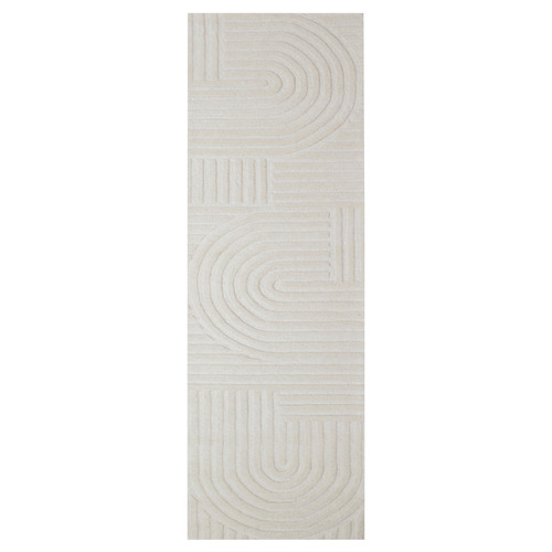 Ivory Pavi Hand-Tufted Wool Runner