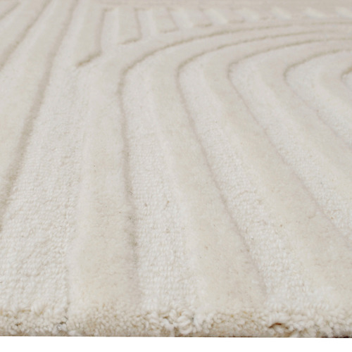 Ivory Pavi Hand-Tufted Wool Runner