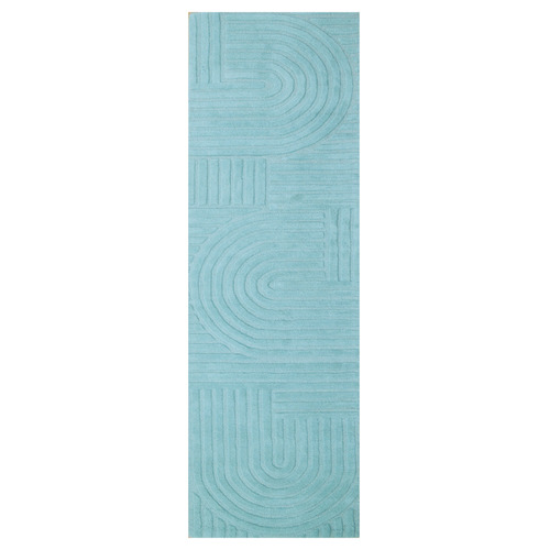 Cashmere Blue Pavi Hand-Tufted Wool Runner