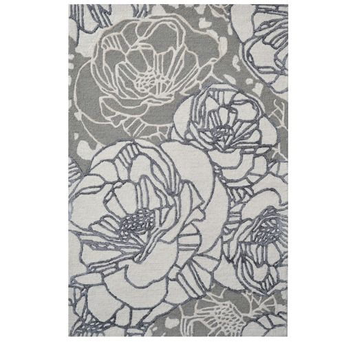 Silver Caius Power-Loomed Rug