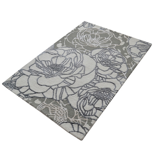 Silver Caius Power-Loomed Rug
