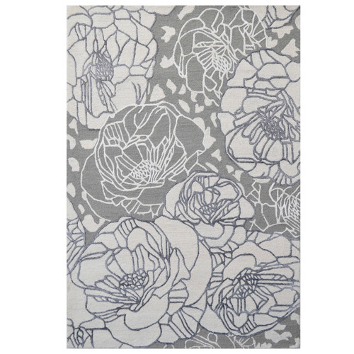 Silver Caius Power-Loomed Rug