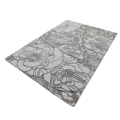 Silver Caius Power-Loomed Rug