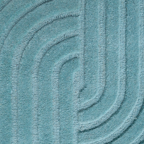 Cashmere Blue Lister Hand-Woven Rug