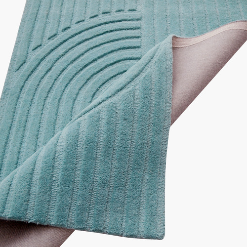 Cashmere Blue Lister Hand-Woven Rug