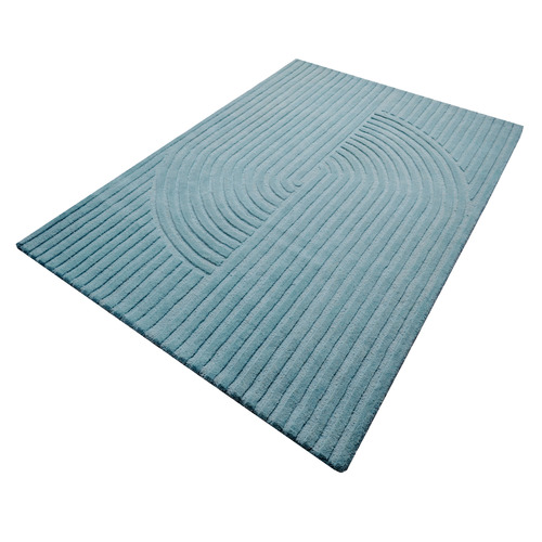 Cashmere Blue Lister Hand-Woven Rug