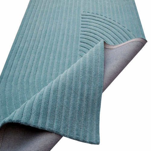 Cashmere Blue Lister Hand-Woven Rug