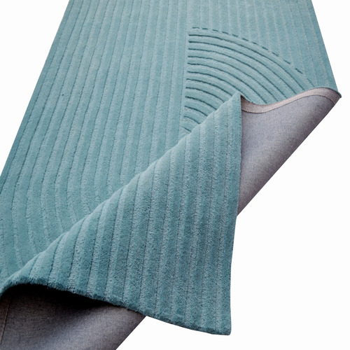 Cashmere Blue Lister Hand-Woven Rug