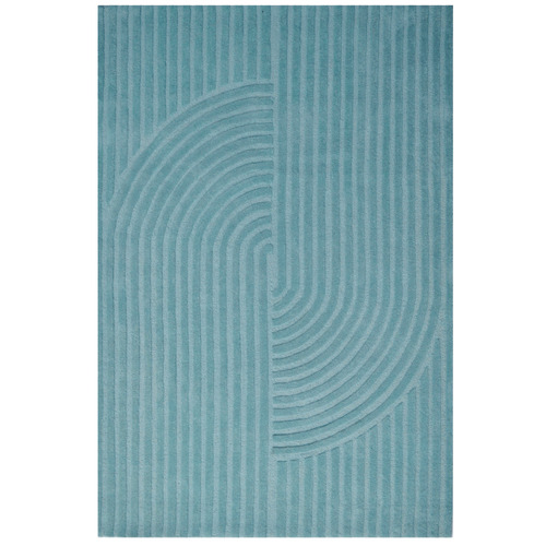Cashmere Blue Lister Hand-Tufted Wool Rug