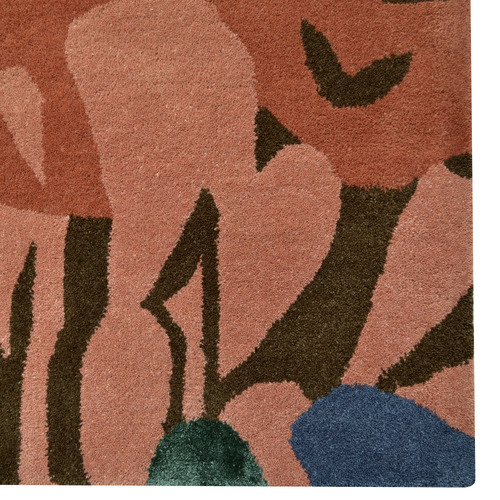 Botanical Hand-Tufted Wool & Viscose Rug