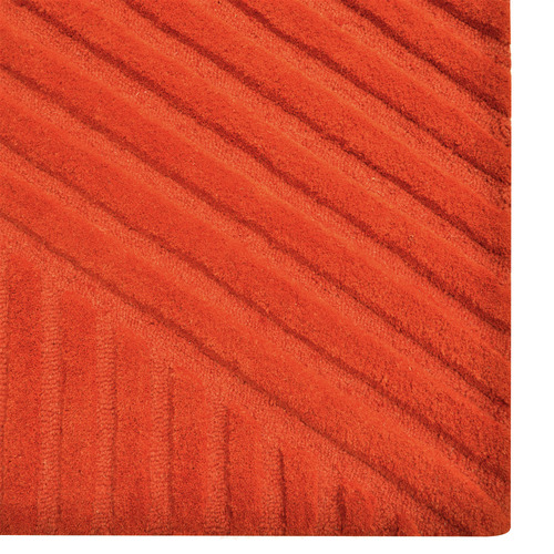 Rust Illusion Hand-Tufted Wool Rug