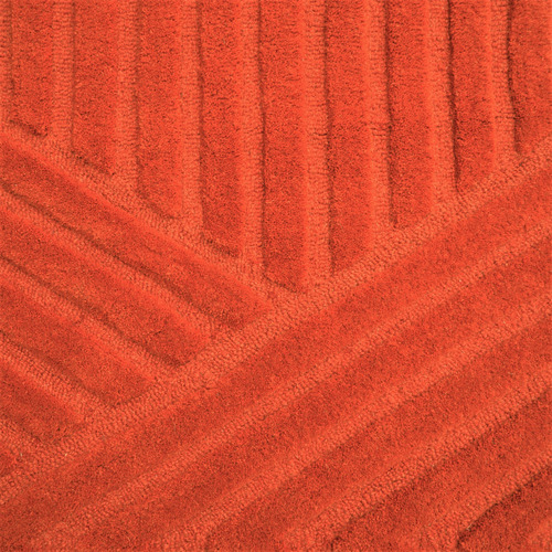 Rust Illusion Hand-Tufted Wool Rug