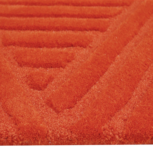 Rust Illusion Hand-Tufted Wool Rug