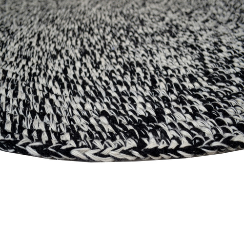 Boulevarde Rugs Black Orbit Hand-Woven Indoor/Outdoor Round Rug ...