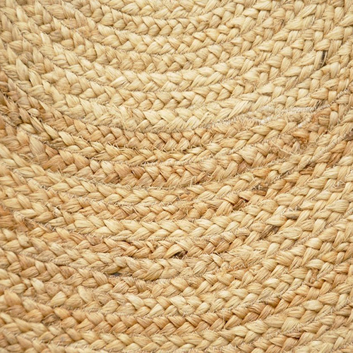 Tribal Hand-Woven Jute Round Rug