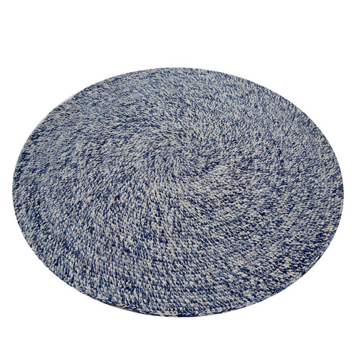 Ivory & Navy Jadon Hand-Woven Indoor/Outdoor Rug