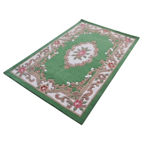 Green Lativa Hand-Tufted Wool Rug