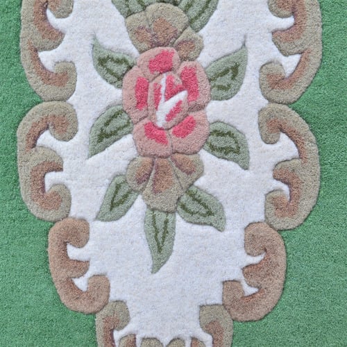 Green Lativa Hand-Tufted Wool Rug