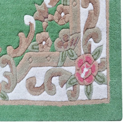 Green Lativa Hand-Tufted Wool Rug