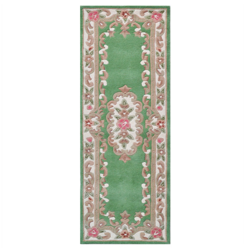 Green Lativa Hand-Tufted Wool Runner