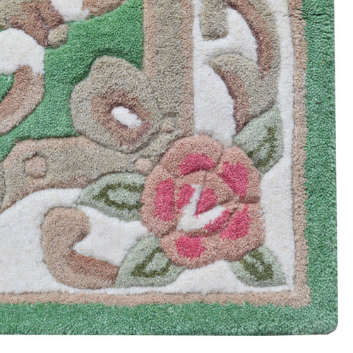 Green Lativa Hand-Tufted Wool Runner