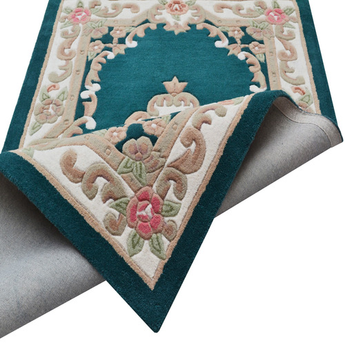 Turquoise Lativa Hand-Tufted Wool Rug