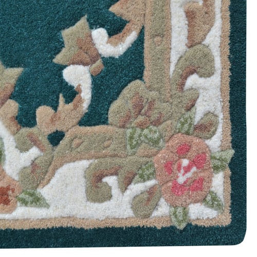 Turquoise Lativa Hand-Tufted Wool Runner