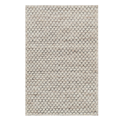 Creambie Hand-Woven Wool Rug