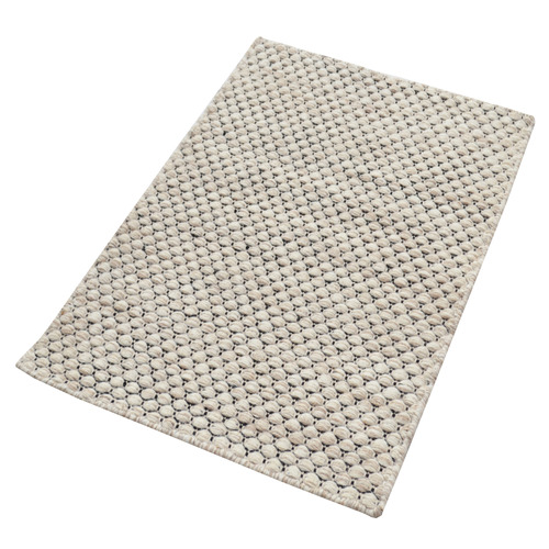 Creambie Hand-Woven Wool Rug