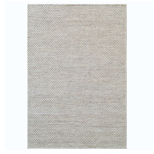 Creambie Hand-Woven Wool Rug
