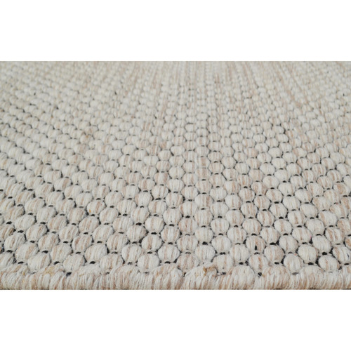 Creambie Hand-Woven Wool Rug
