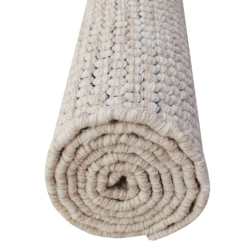 Creambie Hand-Woven Wool Rug