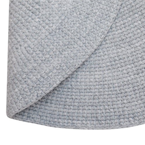 Platinum Shilom Hand-Woven Round Rug