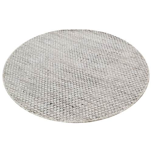 Sandyvory Garry Hand-Woven Round Wool Rug