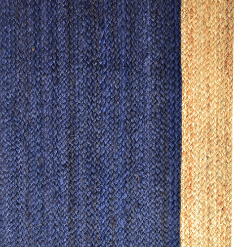 Navy Brix Hand-Woven Jute Rug