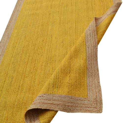 Gold Brix Hand-Woven Jute Rug