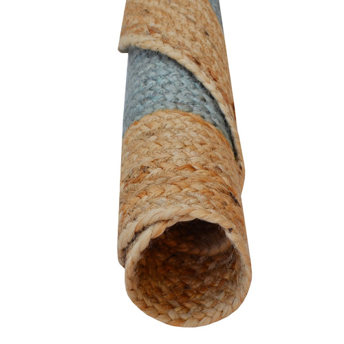 George Border Hand-Woven Round Rug