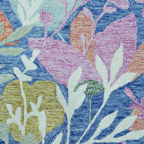 Teal Blue Evara Wool Rug